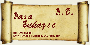 Maša Bukazić vizit kartica